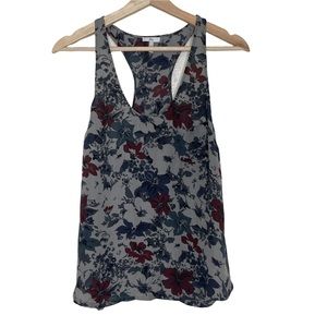 Joie 100% Silk Dark Moody Floral Tank Top Women’s Size Medium